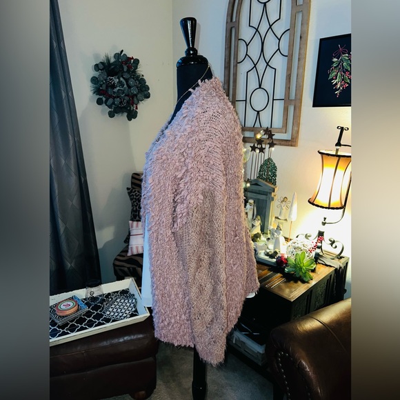 Mauve Cardigan Sweater - Picture 2 of 5
